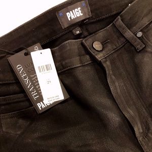 Paige Hoxton High-Rise Coated Skinny Jean